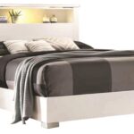 B1021 - ELAINE - King Bed - White