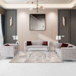 L3725 - Ariel 3 pc living set - Silver