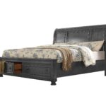 B851 - BALTIMORE - King Bed - DARK GREY