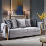 1725 - Chanel Silver- Sofa