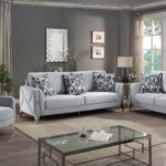 L5725 - DIANA 3 pc living set Silver