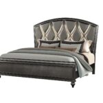 B1141 - GINGER - King bed - GUN METAL