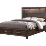 Kenzo King Bed Walnut