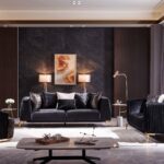 L7225 - MAJESTY 3 pc living set - BLACK