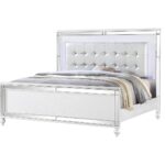 STERLING - King Bed - WHITE