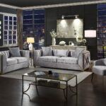 L1825 - VALENCIA 3 pc living set Silver