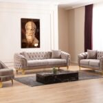 L6725 - VANESSA 3 pc living set - TAUPE