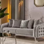 CONCORD Gray&Silver Sofa Set (3+2+1)