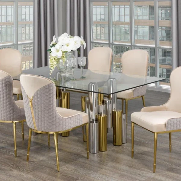 135 – Glass Dining Table Set