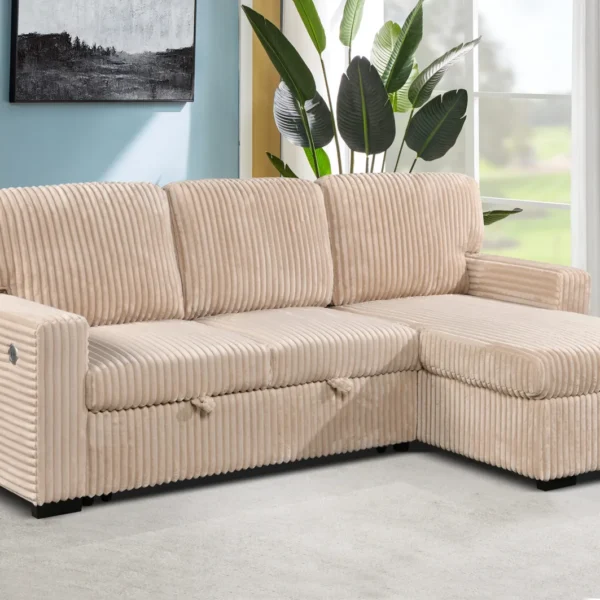 6376 – SECTIONAL SET – BEIGE