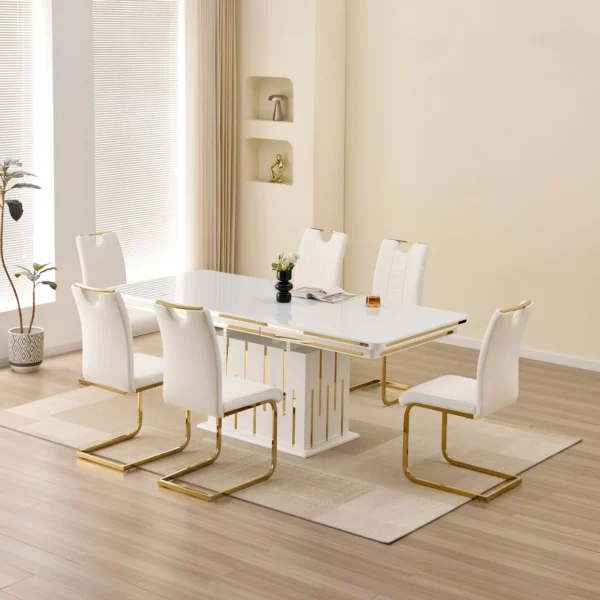 New 1238 dining set – WHITE