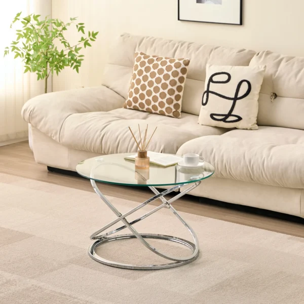 4129 – COFFEE TABLE – SILVER