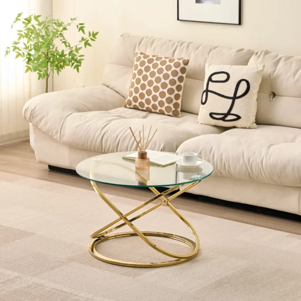 4129 – COFFEE TABLE – GOLD