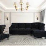 9937 – SECTIONAL SET- BLACK