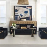 YF07 – STATIONARY SOFA SET – BLACK