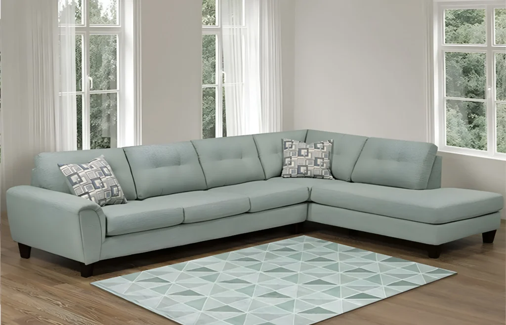 9825 Truffle Sage wood-look flooring with elegant sage tones and realistic wood grain texture