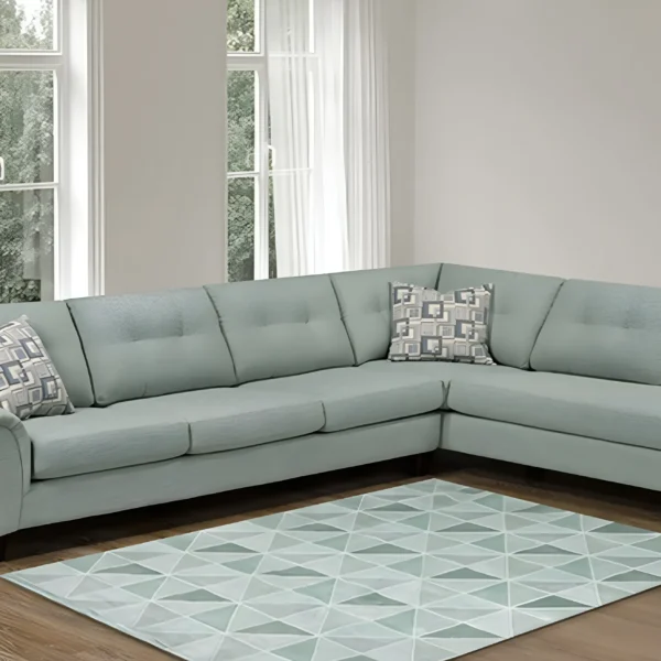 9825 Truffle Sage wood-look flooring with elegant sage tones and realistic wood grain texture