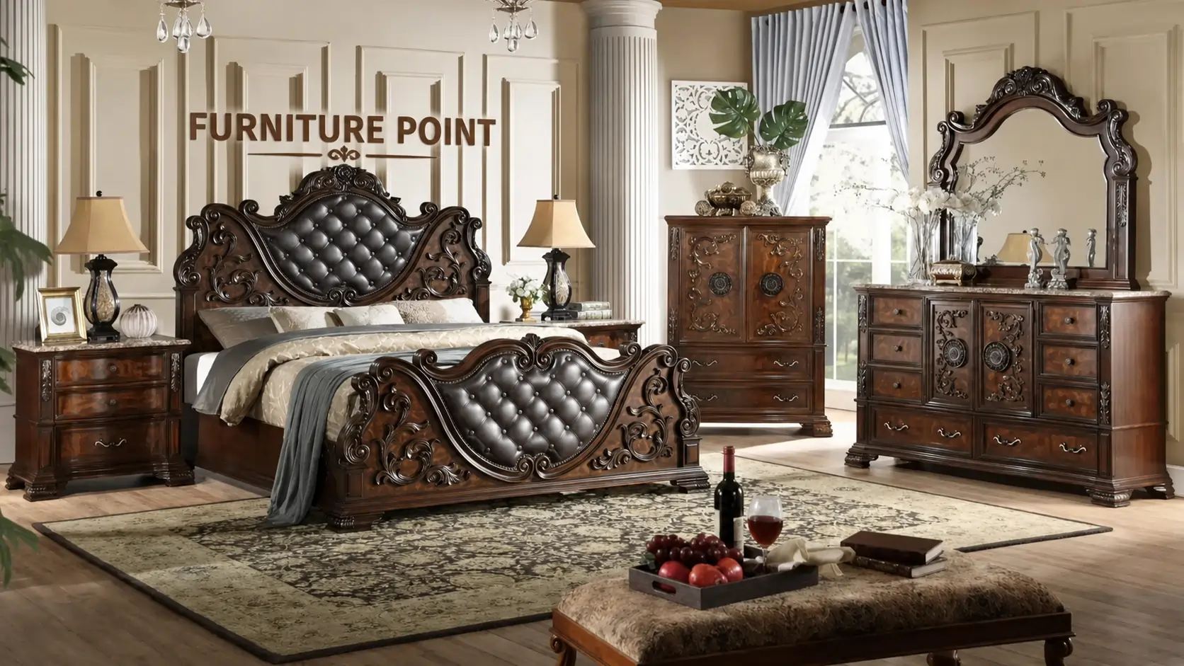 Austin Cherry Bedroom Set Austin Cherry Bedroom Set