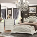 Florida Antique White Bedroom Set