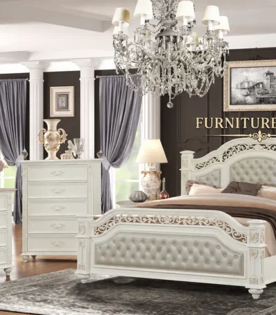 Florida Antique White Bedroom Set