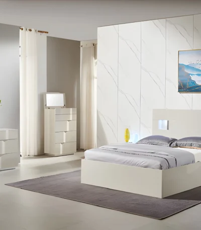 Grey Lift-Top Bedroom Set