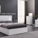 White Lift-Top Bedroom Set