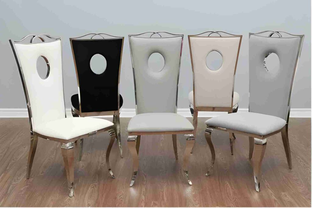 Crown Silver Dining Chairs